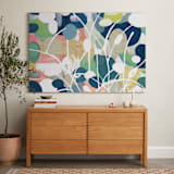 "Summer Rising" - Art Print in pink by Nancy Ramirez - In a Room