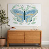 "Flutter & Fly" - Personalized Art Print in Sun and Sky by Blue Ombre co - In a Room