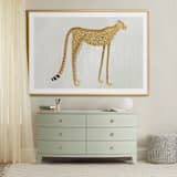 "Spots" - Art Print in Buff Orange by Megan Zang - In a Room