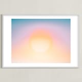 "solaris II" - Art Print in sunset by Kamala Nahas - Framed