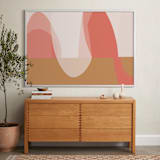 "The place between" - Art Print in Sunrise Pink by Christina Flowers - In a Room