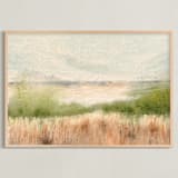 "From Here On" - Art Print in Moss by Holly Whitcomb - Framed