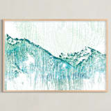"Escape " - Art Print in Sea by SimpleTe Design - Framed