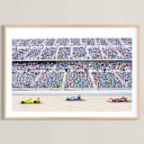 "Primary Colors Go Zoom Zoom!" - Art Print in Ford Blue by Molly Goodman - Framed