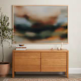 "Passing By" - Art Print in Deep Teal by Parima Studio - In a Room