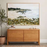 "Carmel by the Sea" - Art Print in Neutral Sand by Jennelle Lynn - In a Room