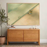 "Tea Time by the Pool" - Art Print in Poolside by Rasa Puzinaite - In a Room