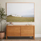 "Ocean Views" - Art Print in Meadow by Erika Pruett - In a Room