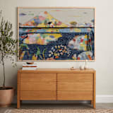 "The Lake House" - Art Print in Polo Blue by Lee-Anne Schmidt - In a Room