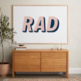 "Be Rad" - Art Print in Sea and Sand by Christine Sullivan Houlihan - In a Room