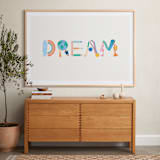 "DREAM DREAM" - Art Print in Rainbow by SunLee Art - In a Room
