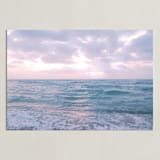 "Moody Atlantic" - Art Print in Lavender Sunrise by Kate Ross - Unframed
