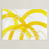 "Mountain Sunshine" - Art Print in Sunshine Yellow by Christina Flowers - Unframed