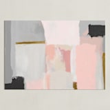 "atmospheric" - Art Print in Apricot by Amy Gray - Unframed
