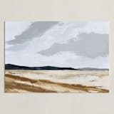 "US 90 To Valentine" - Art Print in Mist by Kati Ramer - Unframed