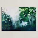 "Homeland" - Art Print in Forest Green by Brittany Fan - Unframed
