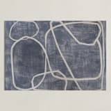 "Squiggles" - Art Print in Blue Grey by Camille Pietrow - Unframed