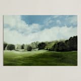 "Peace of Greens and Blues" - Art Print in Hills by Coleman Senecal - Unframed