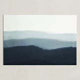 "Ridgeline" - Art Print in Indigo by Rebecca Rueth - Unframed