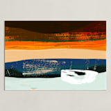 "Solitude" - Art Print in Multi-Colored by Simona Gocan - Unframed