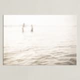 "Neutral wave" - Art Print in Neutral ivory by Lying on the grass - Unframed