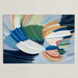 "Water Lotus" - Art Print in Soft Rainbow by Mary Gaspar - Unframed