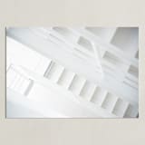 "Bright Stairway" - Art Print in White by Ilze Lucero - Unframed