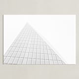 "Pyramid Building" - Art Print in Grey by Anna Western - Unframed
