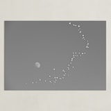 "Flight and Hike I" - Art Print in Dusk by Alaric Yanos - Unframed