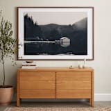 "Lakeside View" - Art Print in Deep Water by Sherley Ferreira - In a Room