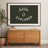 "Little Explorer Flag" - Art Print in Pine Green by Darby McGuire - In a Room