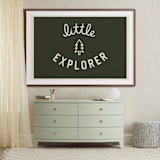"Little Explorer Flag" - Art Print in Pine Green by Darby McGuire - In a Room