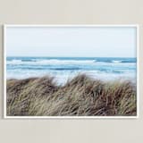 "Sea Spray" - Art Print in Ocean Blue by Morgan Kendall - Framed