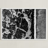 "Foam" - Art Print in Black & White by Stephanie Brown - Framed