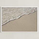 "A Kiss Upon" - Art Print in Natural by DENiSE CREW. - Framed