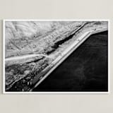 "Study of negative #3" - Art Print in pitch black by Van Tsao - Framed