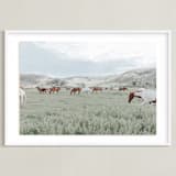 "Wander" - Art Print in Breezy by Sara Hicks Malone - Framed