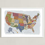 "USA in Bloom" - Art Print in Provincial by Jenna Holcomb - Framed