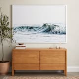 "Wave No. 1" - Art Print in Deep Sea by Deana Clement - In a Room