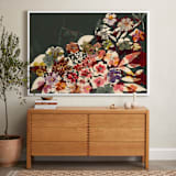 "Fusion Bouquet" - Art Print in Deep Green by Bethania Lima - In a Room