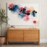 "Bloom Mixer" - Art Print in Sapphire Blue by Three Kisses Studio - In a Room