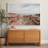 "Desert Horizon" - Art Print in Sand by Jamie Lollback - In a Room