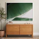 "leaf & light 1" - Art Print in deep ocean green by Alicia Abla - In a Room