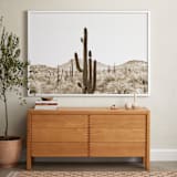 "Cacti V" - Art Print in Dust by Lisa Assenmacher - In a Room
