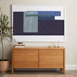 "Waves Crashing" - Art Print in Navy by Marissa Hodges - In a Room
