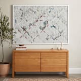 "Santa Monica Abstraction" - Art Print in Rich Red by Johnathon Smith - In a Room