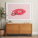 "Call Me Maybe 1" - Art Print in Baby Pink by Deborah Chou - In a Room