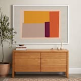 "Come And Stay With Me II" - Art Print in Albers Orange by Alain Castoriano - In a Room