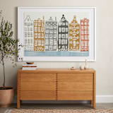 "On the Canal" - Art Print in brick by Griffinbell Paper Co. - In a Room