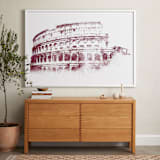 "Colosseum" - Art Print in Merlot by Paul Berthelot - In a Room